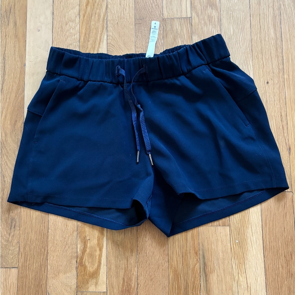 Women's Navy Blue Shorts Lululemon size 6